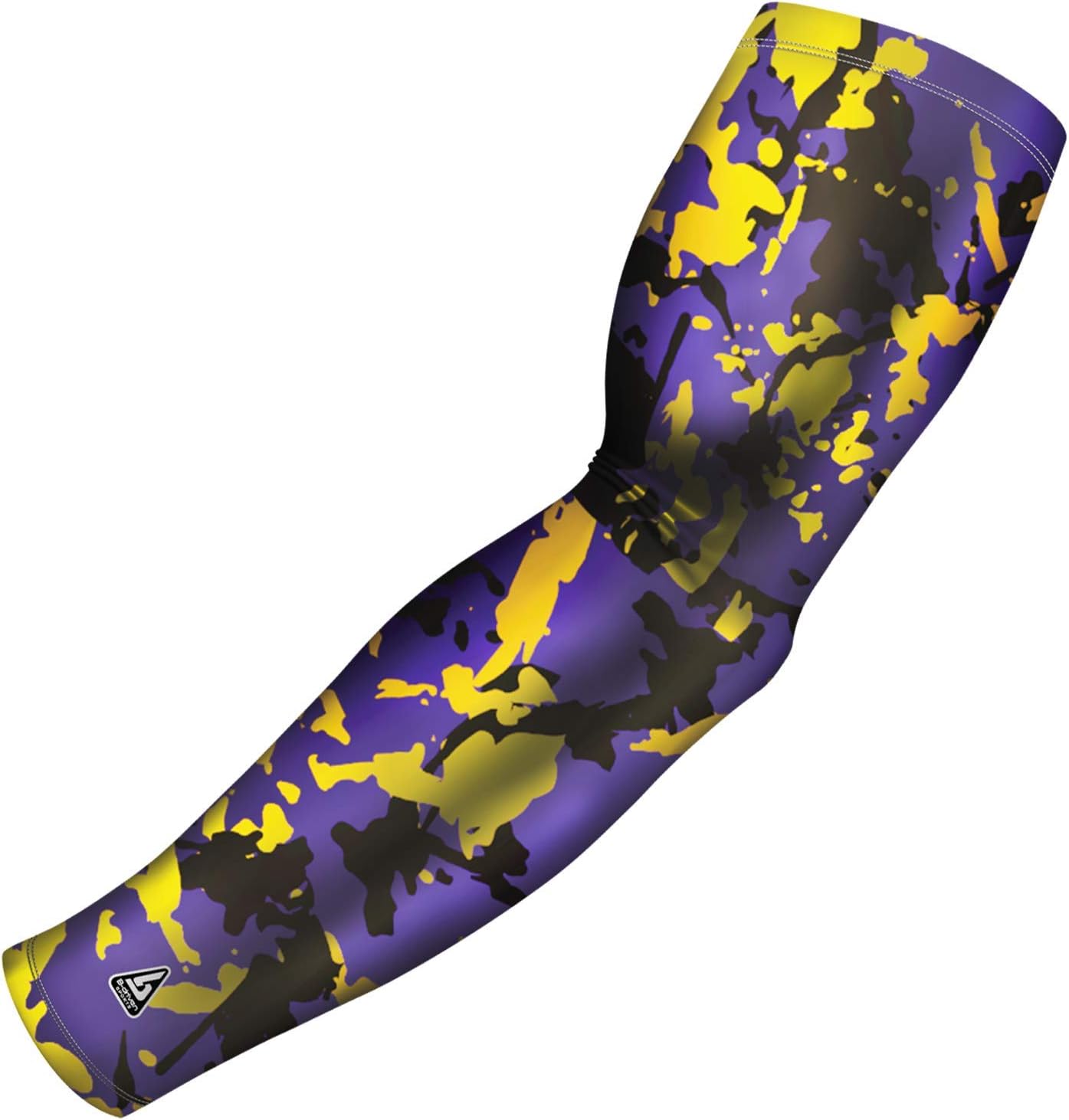 Pro Fit Compression Arm Sleeve - Arm Sleeve for Men Women & Youth - Basketball, Baseball, Football - Single