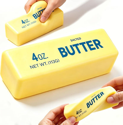 Butter Squishy, Slow Rising Butter Squeeze Toy, Cream Scented Butter Squeeze Toys, Stress Relief Toy for Relaxation, Soft & Safe PU Great for Home Office School(Yellow)