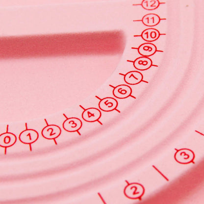 Pink Bead Board with Flock, 9.5 by 12.9-inch, Design Beading Board Tray | DIY Craft Tool for Girl and Necklace Beading Jewelry Designer