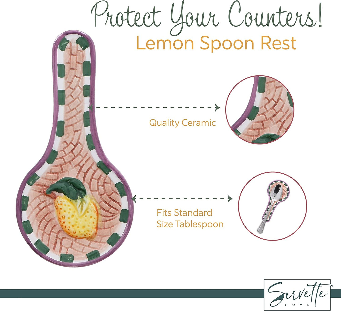 Lemon Salt & Pepper Shakers with Mini Lemon Spoon Rest
