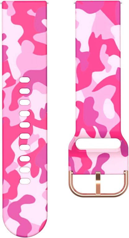Silicone Pattern Wristband Compatible with TOZO S3/TOZO S5 Smart Watch Band(Not for S2/S1),Quick Release Replacement Bracelet Strap for TOZO S3/S5 Smartwatch