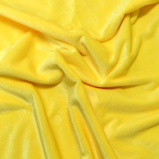 Yellow Minky Fabric, Super Soft Short Pile Plush, 2 Yards | Multiple Colors Available, 60" Wide, Smooth for DIY Sewing and Handmade Craft Projects