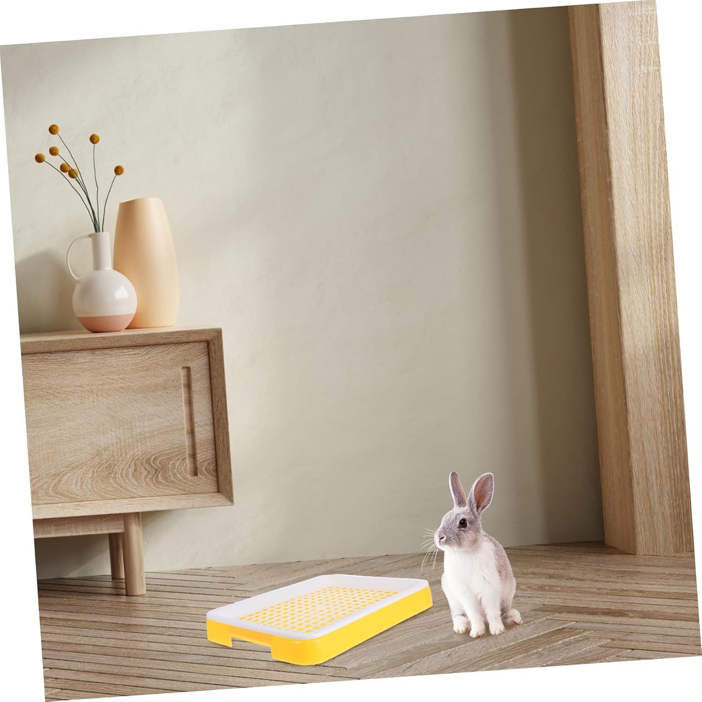 Rabbit Toilet Box Small Pet Litter Tray Grate Bunny Guinea Pig Chinchilla Ferret Hamster Litter Pan