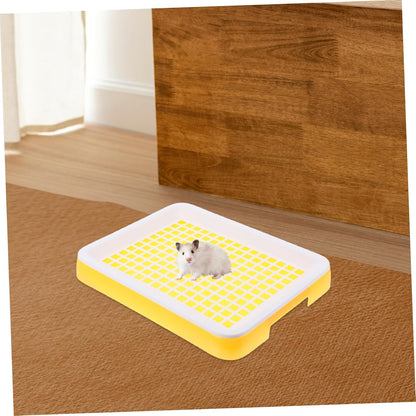 Rabbit Toilet Box Small Pet Litter Tray Grate Bunny Guinea Pig Chinchilla Ferret Hamster Litter Pan