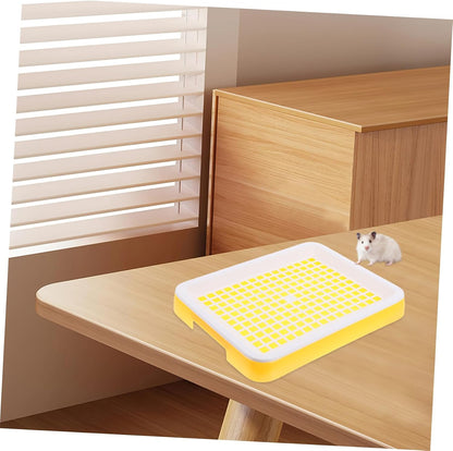 Rabbit Toilet Box Small Pet Litter Tray Grate Bunny Guinea Pig Chinchilla Ferret Hamster Litter Pan