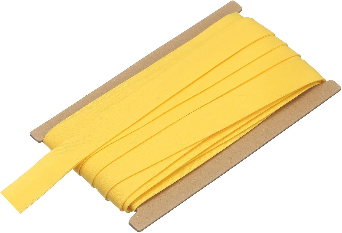 3/4 Inch Double Fold Bias Tape, Polyester Continuous Bulk Bias Tape for Sewing, Seaming Quilting Hemming Binding Crafts (Yellow 10 Yards)