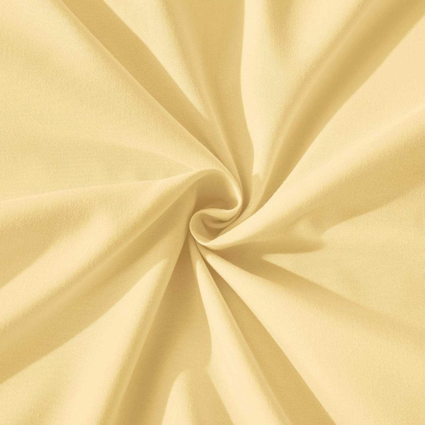 Yellow Ruffle Comforter Full (79x90Inch), 3 Pieces(1 Ruffled Comforter and 2 Pillowcases) Solid Farmhouse Shabby Chic Bed, Vintage Rustic Soft Polyester Bedding Set