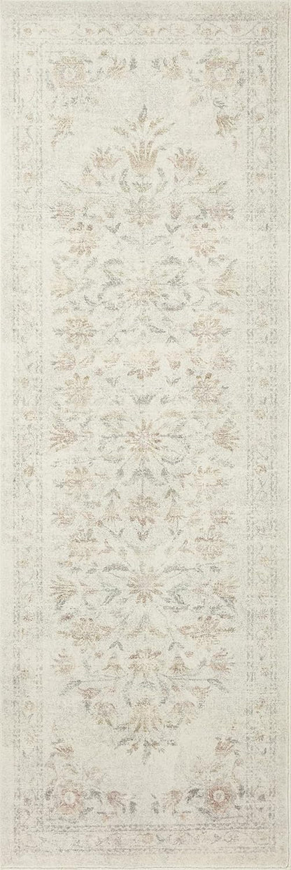 Rifle Paper Co. Courtyard Collection COU-01 Yellow/Multi 5'-0" x 7'-6" Area Rug feat. CloudPile