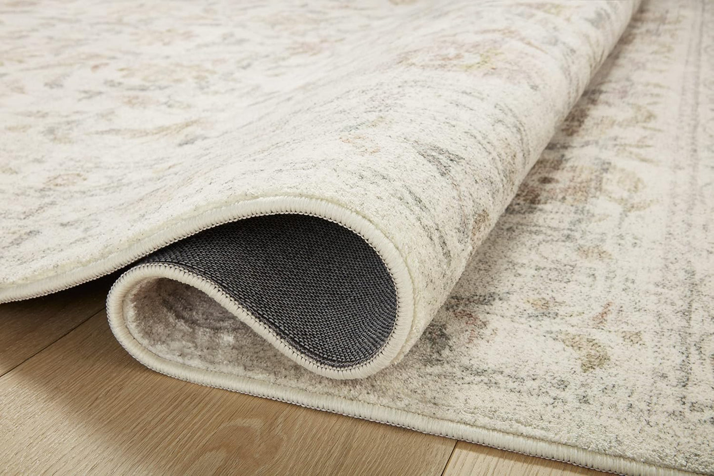 Rifle Paper Co. Courtyard Collection COU-01 Yellow/Multi 5'-0" x 7'-6" Area Rug feat. CloudPile