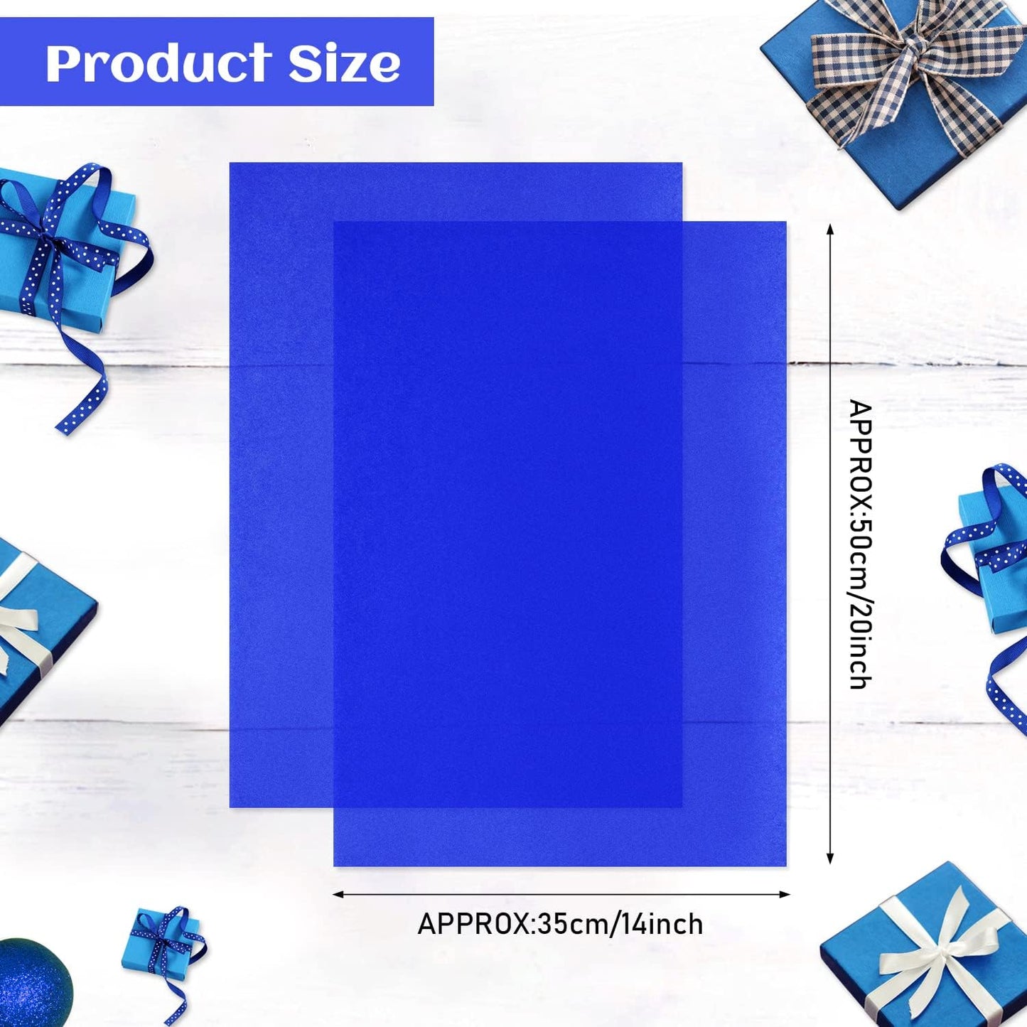 60 Sheets Yellow Tissue Paper Bundles 120 Sheets Blue Tissue Paper for Gift Wrap Filler Flower Art Crafts DIY Birthday Fall Thanksgiving Father's Day Wedding Decor