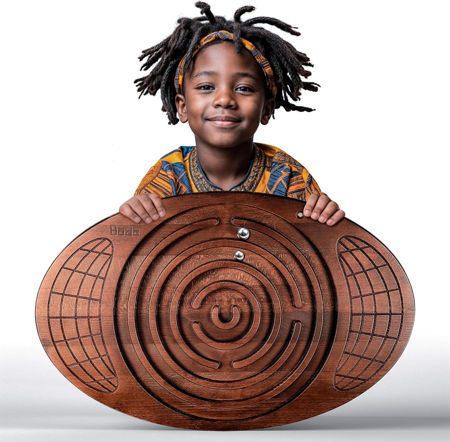 Maze Balance Board - Wood Wobble Board for Kids, Toddlers, Teens & Adults for Exercise Training, Physical Therapy, Bodyweight Fitness, Skiing, Surfing, Snowboarding, Skateboarding with Labyrinth