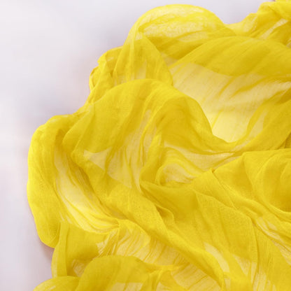 Lemon Yellow Cheesecloth Table Runner Summer Table Runner Boho Gauze 120 Inches Cheese Cloth Table Decor for Wedding Bridal Baby Shower Parties