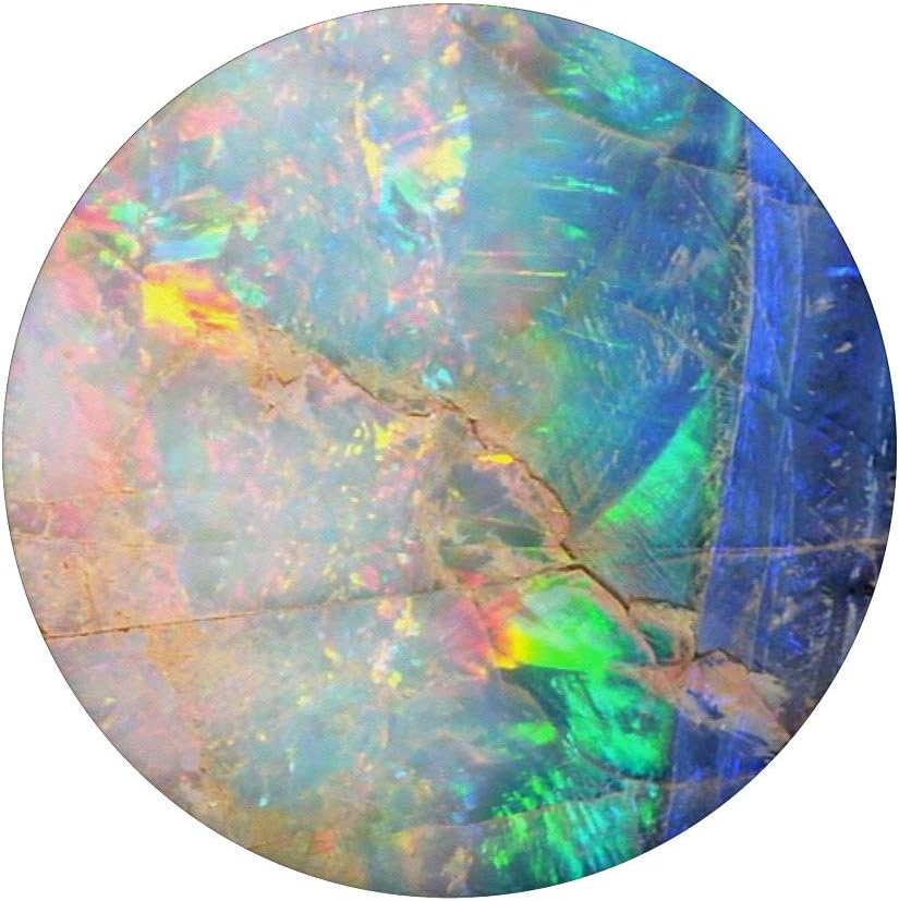 Opalescent Vibrant Colors, Blue Green Turquoise White Yellow PopSockets Swappable PopGrip