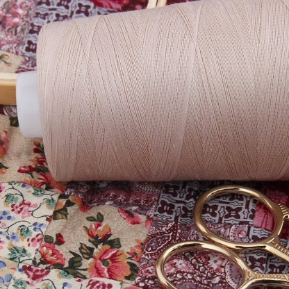 Heavy Duty Cotton Thread, 2500M 40/3, Yellow 514 | Heavy-duty cotton thread for quilting, sewing and topstitching. Strong cone thread gives smooth stitches and low lint.