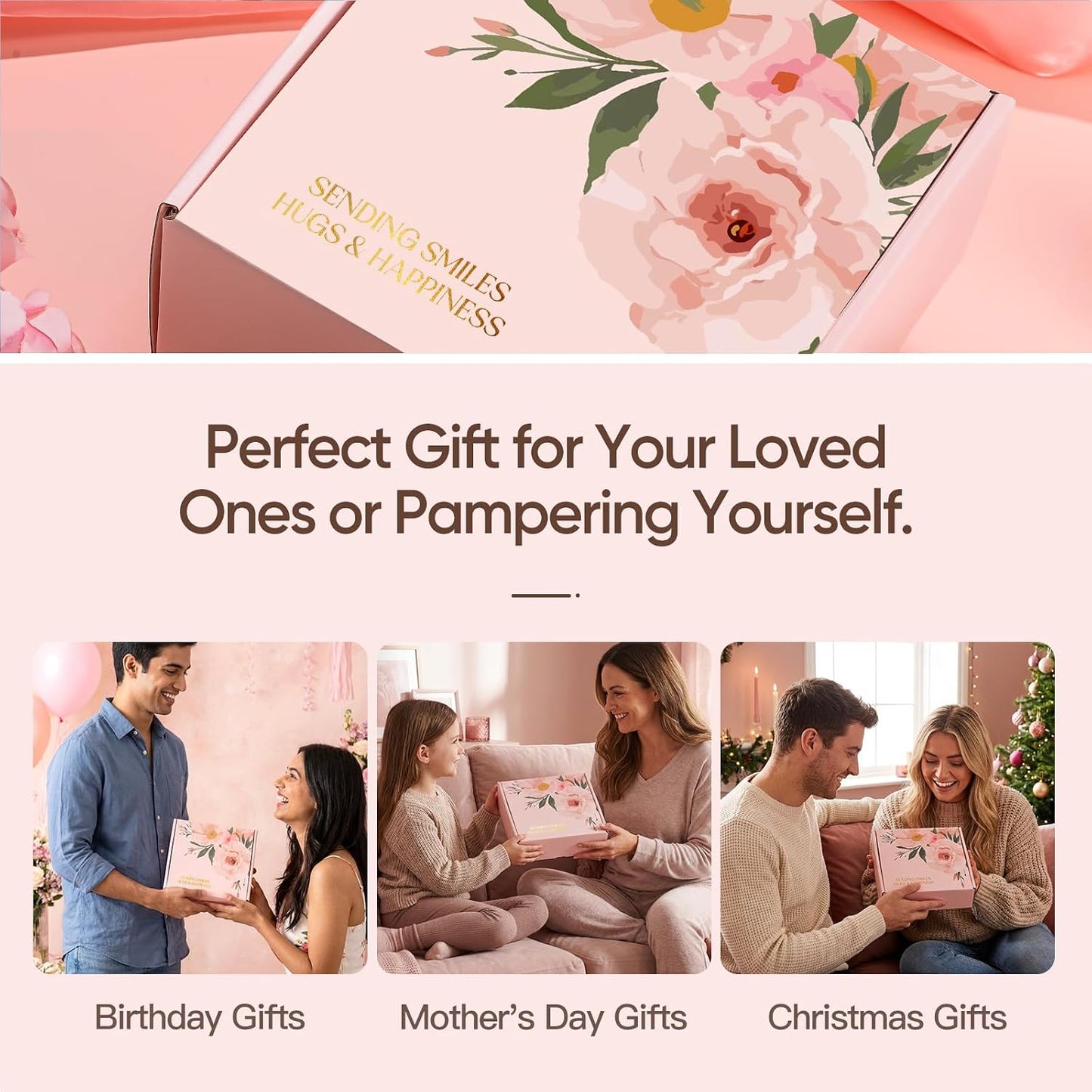 Gift Baskets for Women, 10pcs Unique Birthday Gifts for Women, Best Friend Birthday Christmas Gift, Get Well Soon Gift Basket Sending Sunshine Cheer Up Box for Sister Friendship - BRIGHTEN UP HER DAY