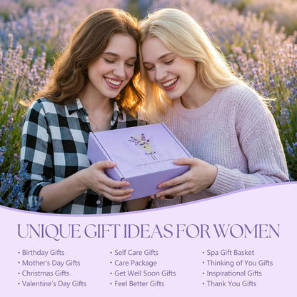 Gift Baskets for Women, 10pcs Unique Birthday Gifts for Women, Best Friend Birthday Christmas Gift, Get Well Soon Gift Basket Sending Sunshine Cheer Up Box for Sister Friendship - BRIGHTEN UP HER DAY