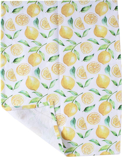 Cotton Kitchen Towels Set of 4 - Absorbent Dish Towels Set | 100% Premium Cotton, Size, Super Absorbent, Durable & Good Shape, Mindblowing Tips, Cotton, Lemon Yellow
