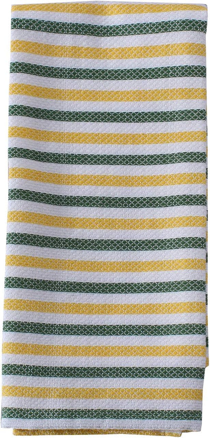 Cotton Kitchen Towels Set of 4 - Absorbent Dish Towels Set | 100% Premium Cotton, Size, Super Absorbent, Durable & Good Shape, Mindblowing Tips, Cotton, Lemon Yellow