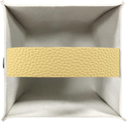 Sunflower Print Tissue Cover Novelty Case Box with Bottom Belt Tissue Box Holder Square Tissue Dispenser Box Novelty for Bathroom Office Parlor Yellow