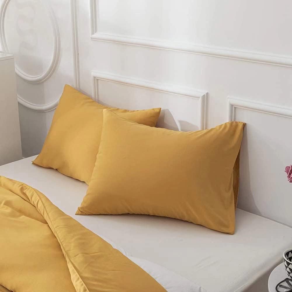Mustard Yellow Comforter Set Twin Dark Yellow Bedding Comforter Sets for Girls Yellow Comforters Toddler Boys Mustard Comforter Ginger Yellow Bedding Sets Soft Dorm Comforter Twin