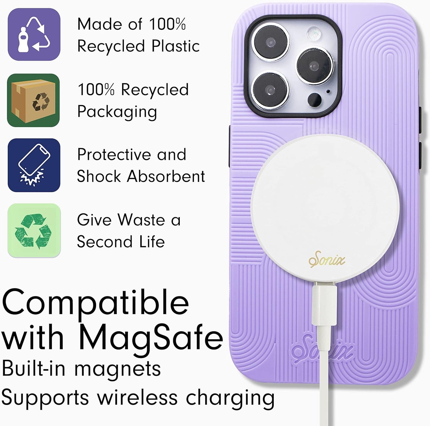 Phone Case for iPhone 16 Pro Max | Compatible with MagSafe | 10ft Drop Tested | Lemon Gingham - Colors D