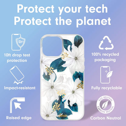 Phone Case for iPhone 16 Pro Max | Compatible with MagSafe | 10ft Drop Tested | Lemon Gingham - Colors D