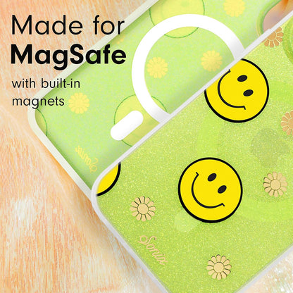 Phone Case for iPhone 16 Pro Max | Compatible with MagSafe | 10ft Drop Tested | Lemon Gingham - Colors D
