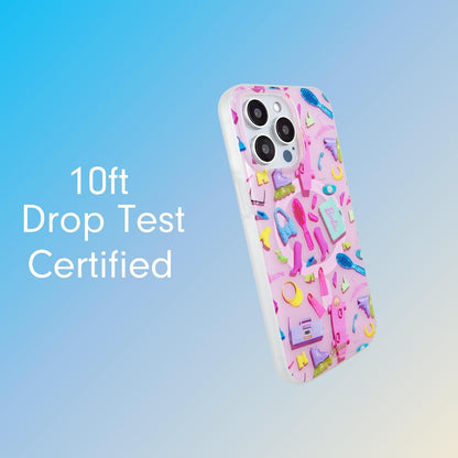 Phone Case for iPhone 16 Pro Max | Compatible with MagSafe | 10ft Drop Tested | Lemon Gingham - Colors D