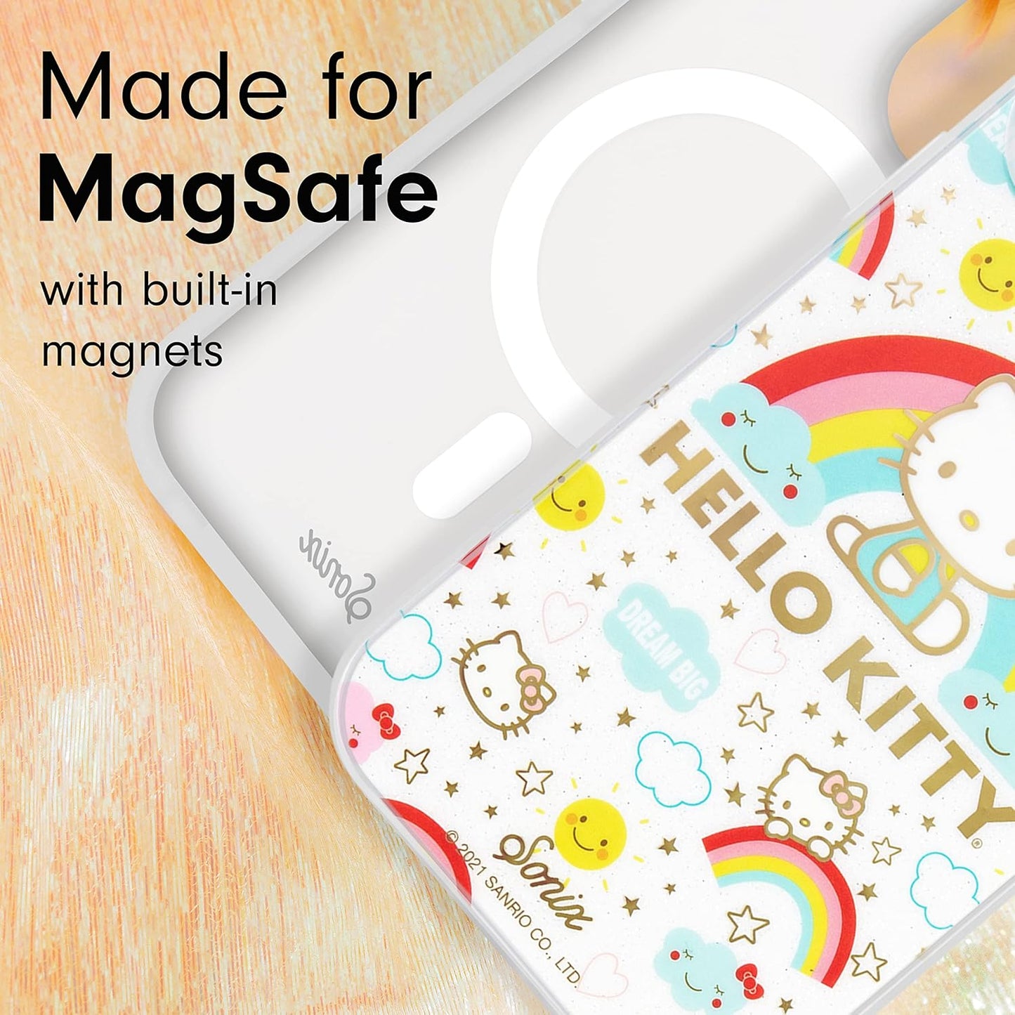 Phone Case for iPhone 16 Pro Max | Compatible with MagSafe | 10ft Drop Tested | Lemon Gingham - Colors D