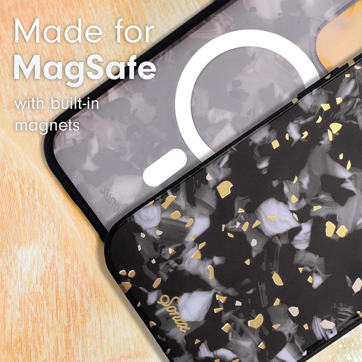 Phone Case for iPhone 16 Pro Max | Compatible with MagSafe | 10ft Drop Tested | Lemon Gingham - Colors D