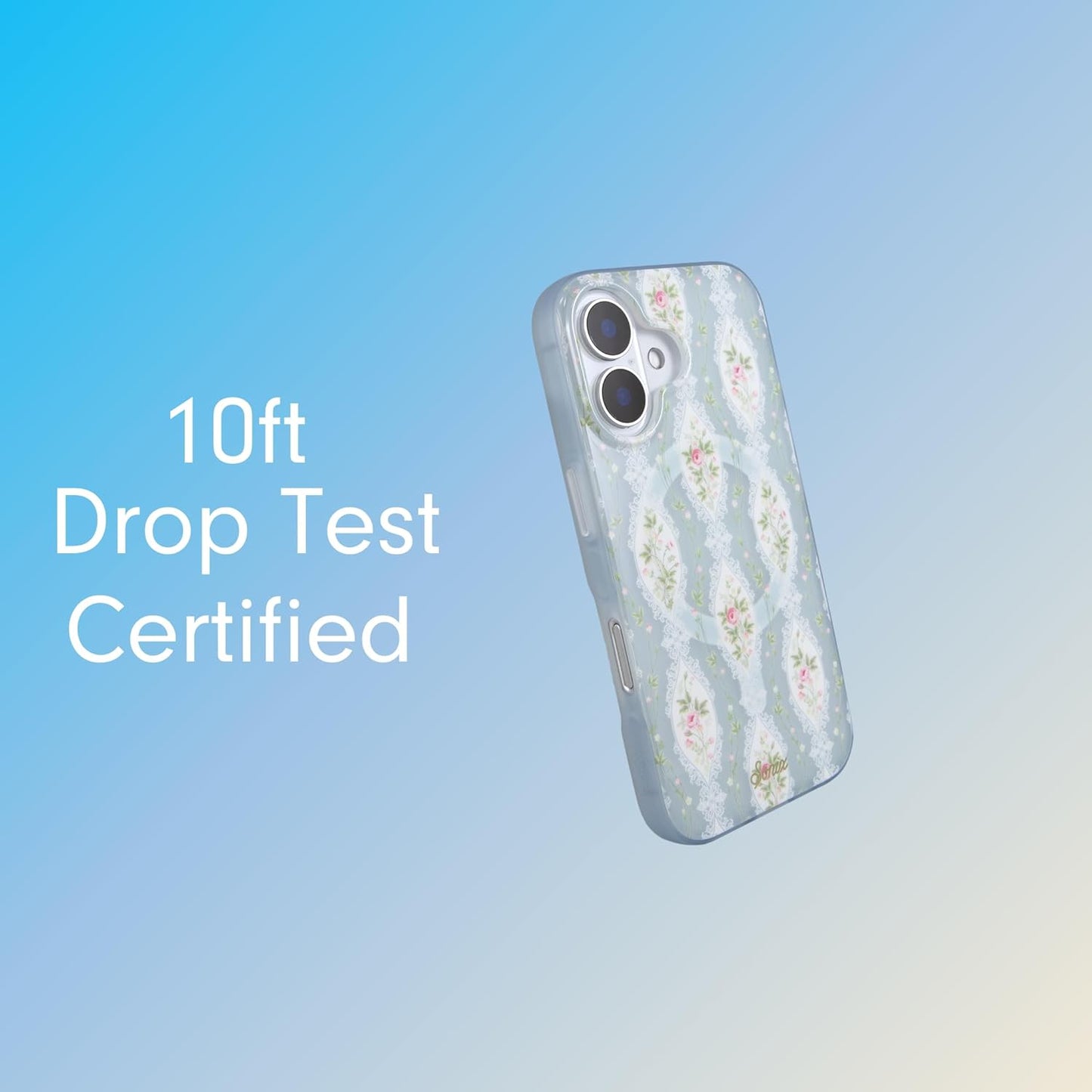 Phone Case for iPhone 16 Pro Max | Compatible with MagSafe | 10ft Drop Tested | Lemon Gingham - Colors D