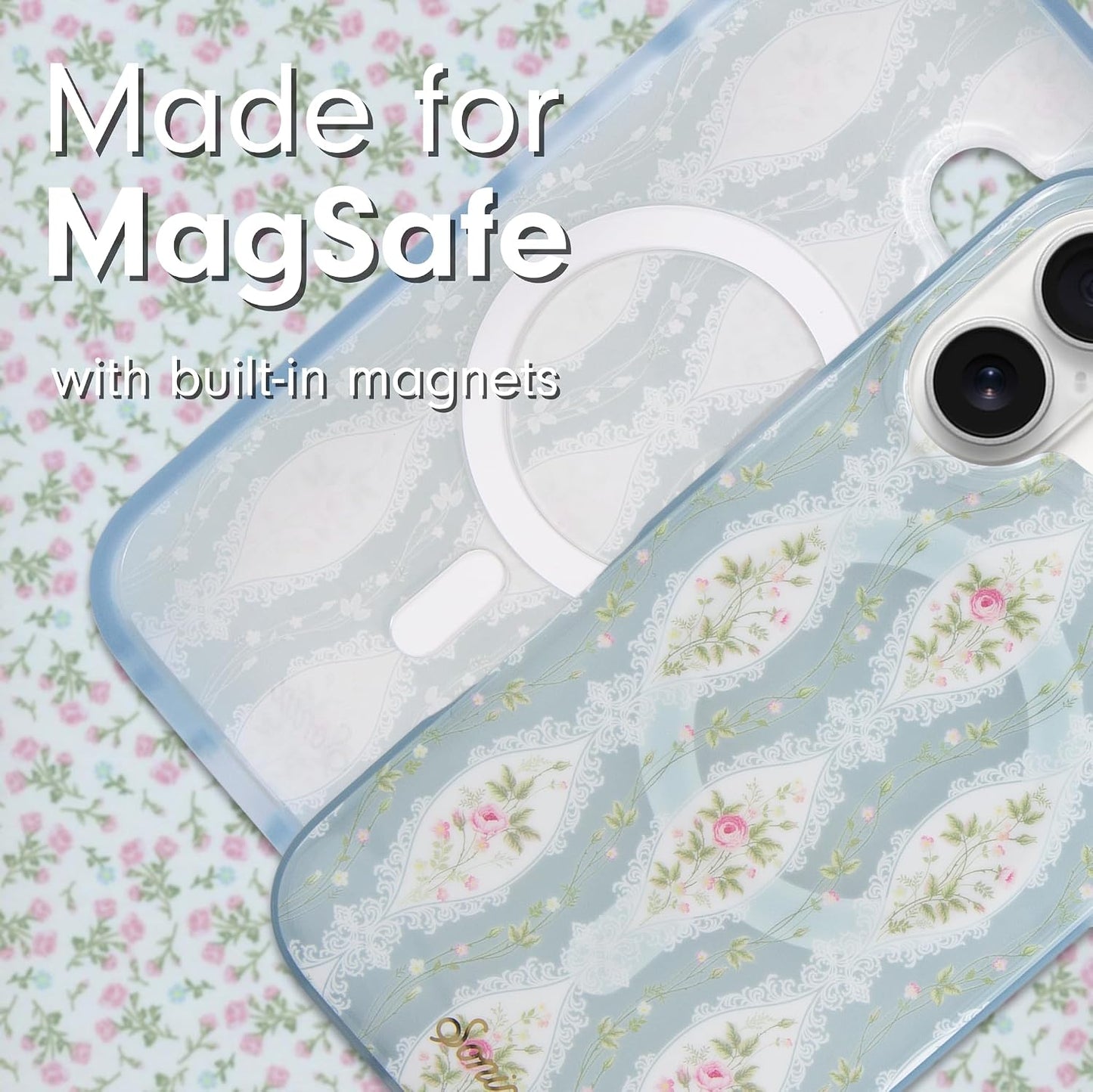 Phone Case for iPhone 16 Pro Max | Compatible with MagSafe | 10ft Drop Tested | Lemon Gingham - Colors D