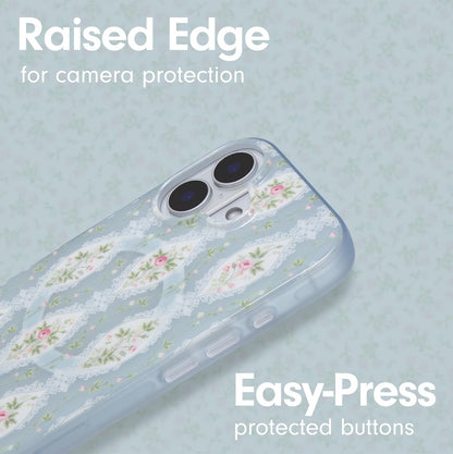 Phone Case for iPhone 16 Pro Max | Compatible with MagSafe | 10ft Drop Tested | Lemon Gingham - Colors D