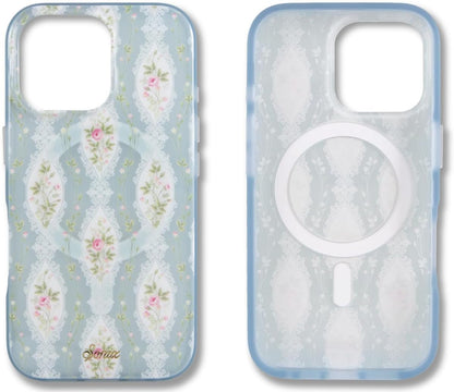 Phone Case for iPhone 16 Pro Max | Compatible with MagSafe | 10ft Drop Tested | Lemon Gingham - Colors D