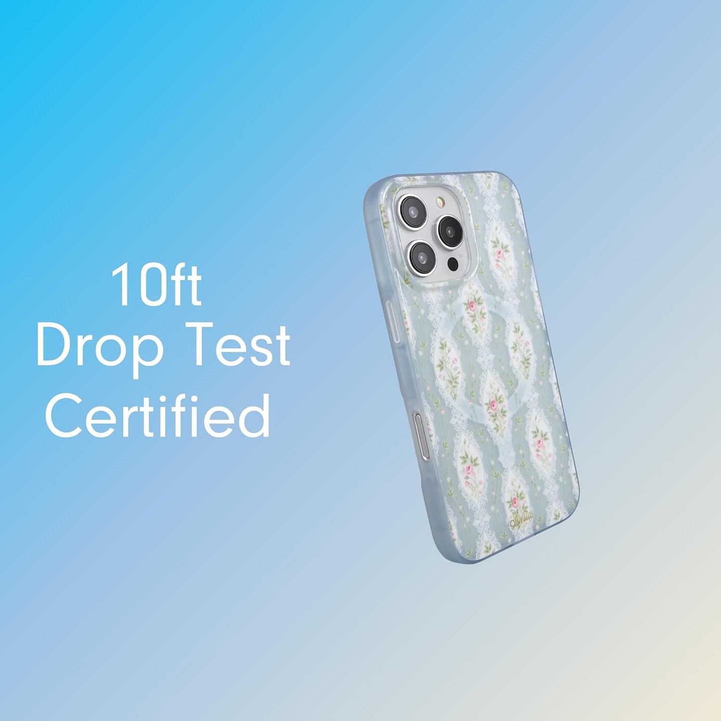 Phone Case for iPhone 16 Pro Max | Compatible with MagSafe | 10ft Drop Tested | Lemon Gingham - Colors D