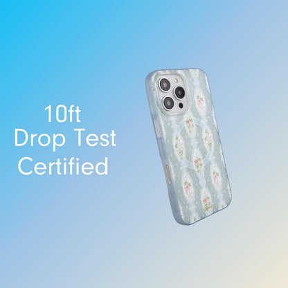 Phone Case for iPhone 16 Pro Max | Compatible with MagSafe | 10ft Drop Tested | Lemon Gingham - Colors D