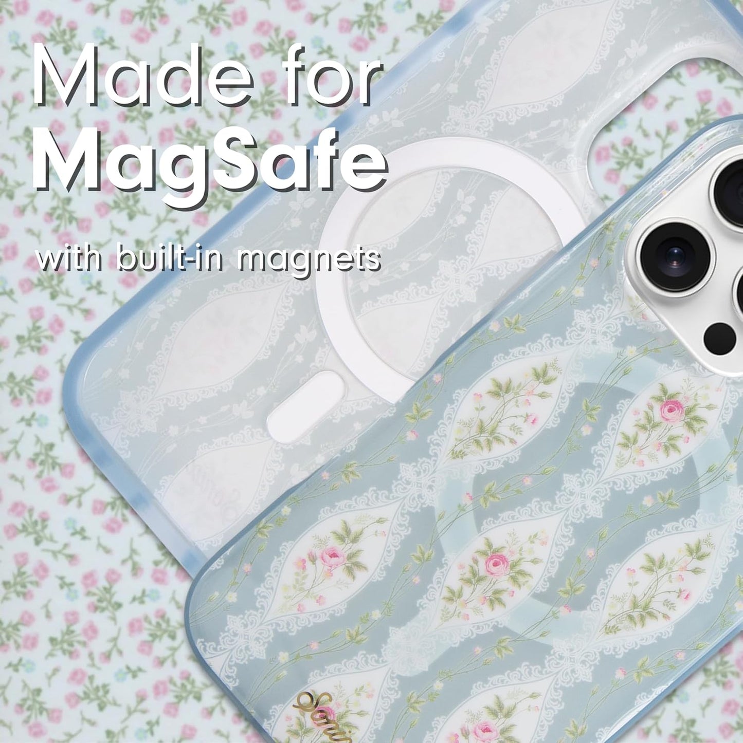 Phone Case for iPhone 16 Pro Max | Compatible with MagSafe | 10ft Drop Tested | Lemon Gingham - Colors D