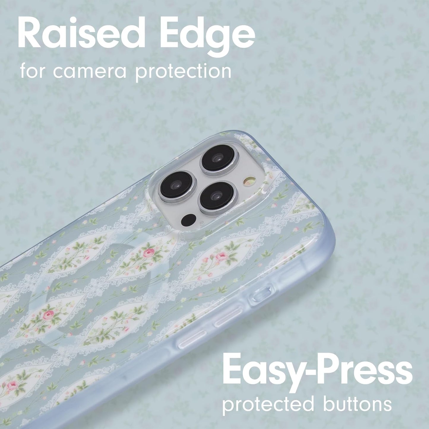 Phone Case for iPhone 16 Pro Max | Compatible with MagSafe | 10ft Drop Tested | Lemon Gingham - Colors D