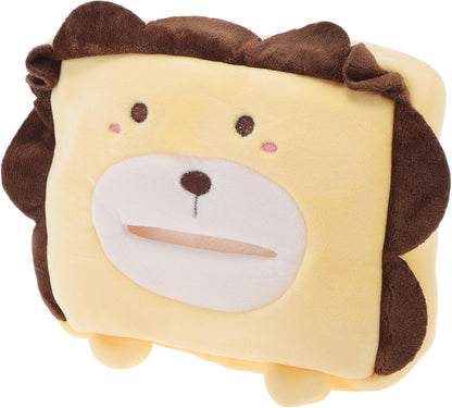 Car Tissue Holder Car Tissue Box Organizer Plush 11x16x6cm Yellow 1 Pc