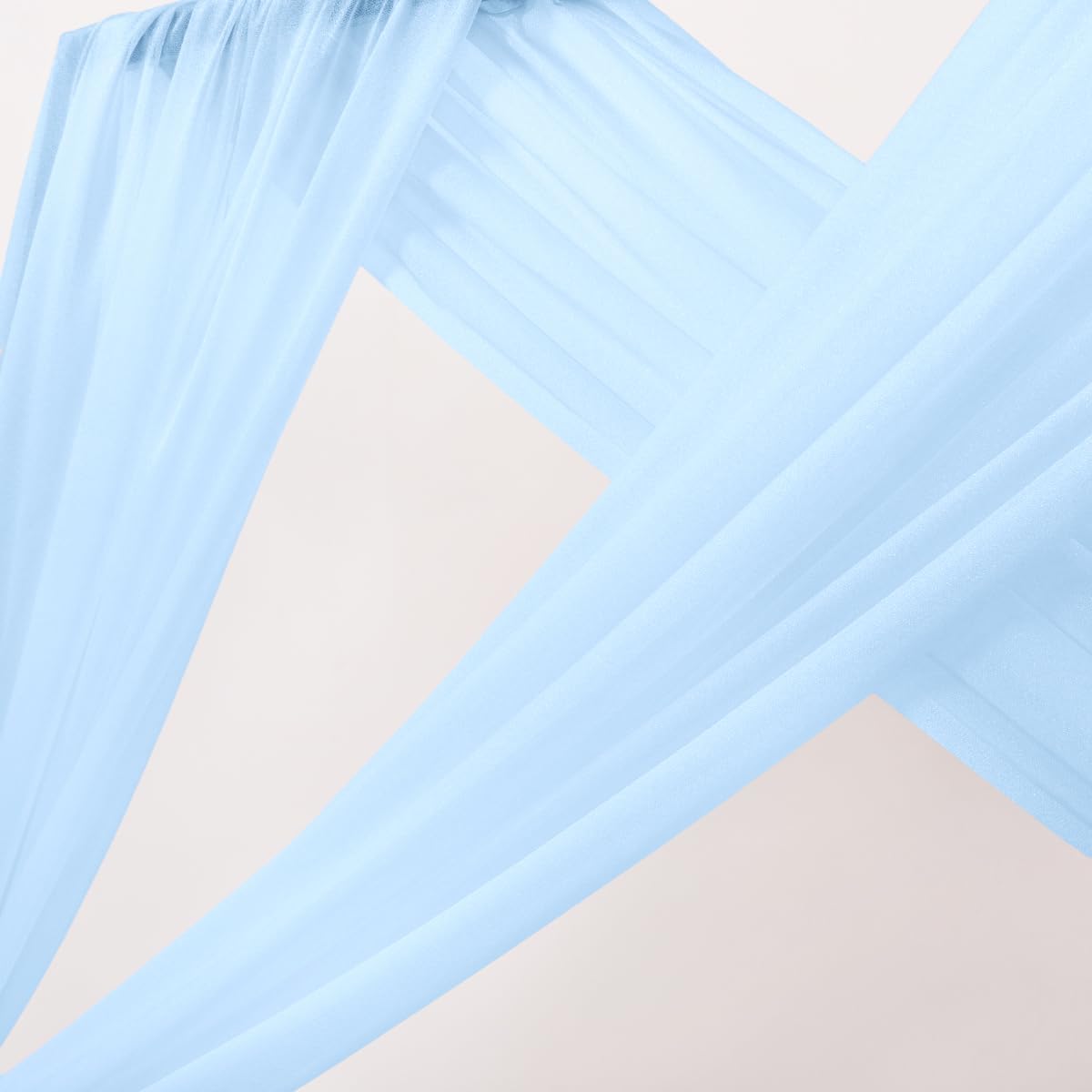 Yellow Wedding Arch Draping Fabric 1 Panel 29" x 20 FT Extra Long Gauze Drapes Sheer Backdrop Curtains 6.6 Yards Outdoor Drapery Panels for Wedding Baby Shower Party Ceiling Decoration