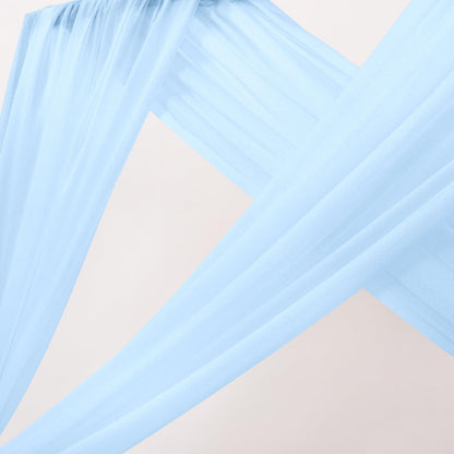 Yellow Wedding Arch Draping Fabric 1 Panel 29" x 20 FT Extra Long Gauze Drapes Sheer Backdrop Curtains 6.6 Yards Outdoor Drapery Panels for Wedding Baby Shower Party Ceiling Decoration