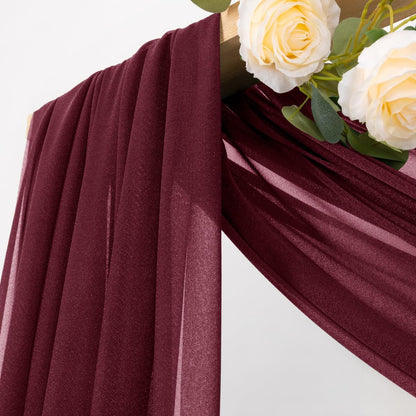 Yellow Wedding Arch Draping Fabric 1 Panel 29" x 20 FT Extra Long Gauze Drapes Sheer Backdrop Curtains 6.6 Yards Outdoor Drapery Panels for Wedding Baby Shower Party Ceiling Decoration