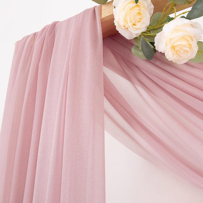 Yellow Wedding Arch Draping Fabric 1 Panel 29" x 20 FT Extra Long Gauze Drapes Sheer Backdrop Curtains 6.6 Yards Outdoor Drapery Panels for Wedding Baby Shower Party Ceiling Decoration