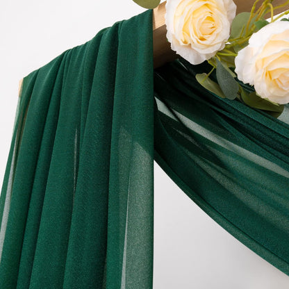 Yellow Wedding Arch Draping Fabric 1 Panel 29" x 20 FT Extra Long Gauze Drapes Sheer Backdrop Curtains 6.6 Yards Outdoor Drapery Panels for Wedding Baby Shower Party Ceiling Decoration