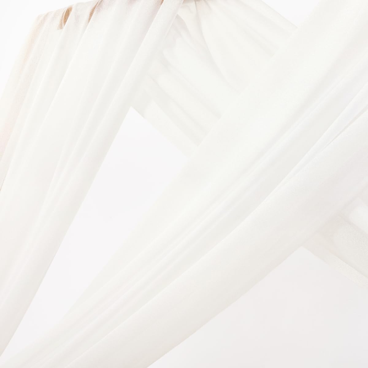 Yellow Wedding Arch Draping Fabric 1 Panel 29" x 20 FT Extra Long Gauze Drapes Sheer Backdrop Curtains 6.6 Yards Outdoor Drapery Panels for Wedding Baby Shower Party Ceiling Decoration