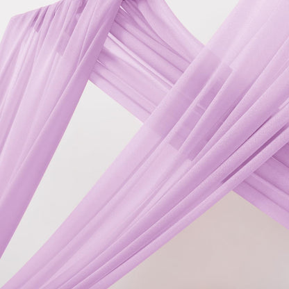 Yellow Wedding Arch Draping Fabric 1 Panel 29" x 20 FT Extra Long Gauze Drapes Sheer Backdrop Curtains 6.6 Yards Outdoor Drapery Panels for Wedding Baby Shower Party Ceiling Decoration