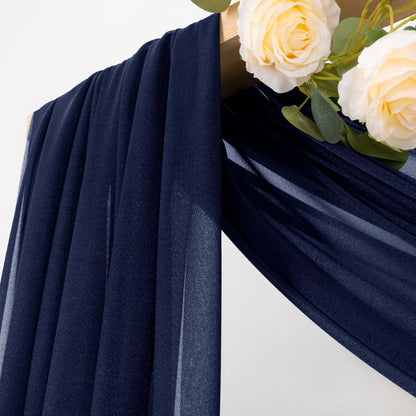 Yellow Wedding Arch Draping Fabric 1 Panel 29" x 20 FT Extra Long Gauze Drapes Sheer Backdrop Curtains 6.6 Yards Outdoor Drapery Panels for Wedding Baby Shower Party Ceiling Decoration