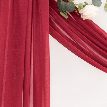 Yellow Wedding Arch Draping Fabric 1 Panel 29" x 20 FT Extra Long Gauze Drapes Sheer Backdrop Curtains 6.6 Yards Outdoor Drapery Panels for Wedding Baby Shower Party Ceiling Decoration