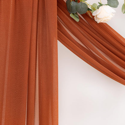 Yellow Wedding Arch Draping Fabric 1 Panel 29" x 20 FT Extra Long Gauze Drapes Sheer Backdrop Curtains 6.6 Yards Outdoor Drapery Panels for Wedding Baby Shower Party Ceiling Decoration