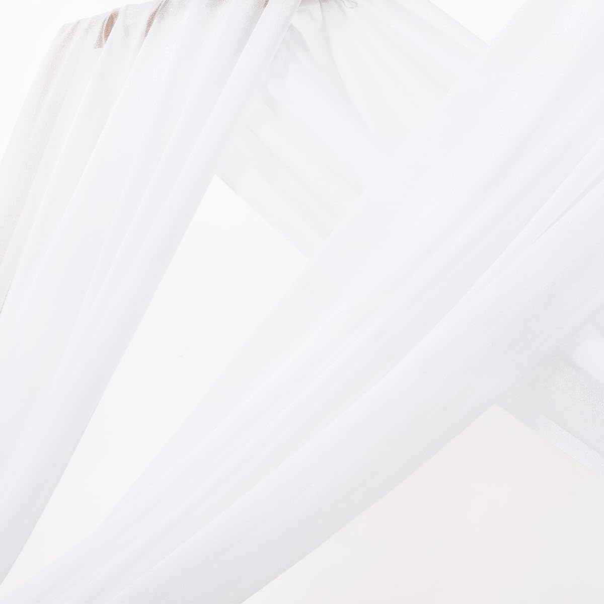 Yellow Wedding Arch Draping Fabric 1 Panel 29" x 20 FT Extra Long Gauze Drapes Sheer Backdrop Curtains 6.6 Yards Outdoor Drapery Panels for Wedding Baby Shower Party Ceiling Decoration